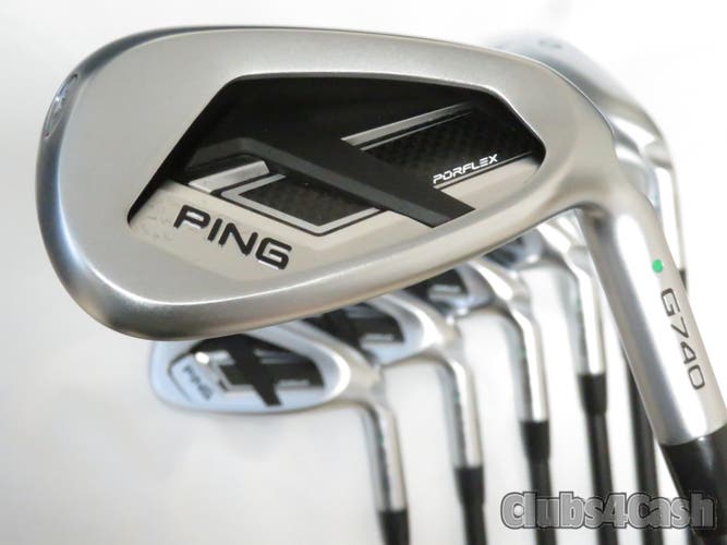 PING G740 Irons Green Dot Alta CB Blue SR-Flex SENIOR 5-P+U +1/2" TALL Shop Wear