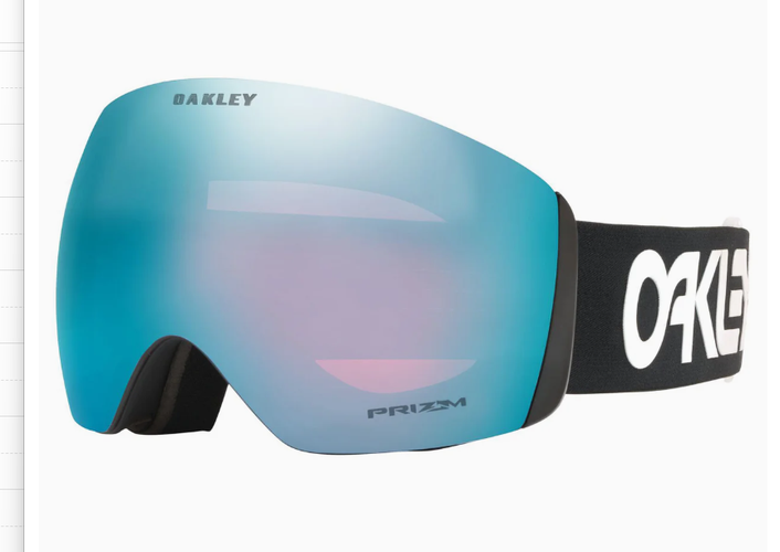 Oakley Flight Deck L Goggles - Matte Black / Prizm Iced Iridium - WORN 3 DAYS