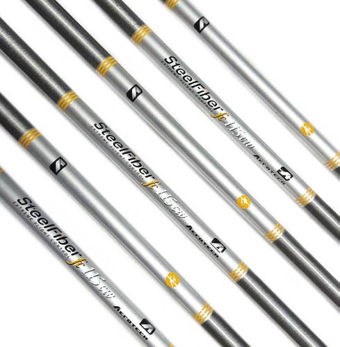 Aerotech SteelFiber fc115 cw 5-PW Iron Shaft Set F4 Stiff Flex .355 Taper