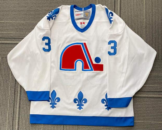 Quebec Nordiques NHL CCM retro vintage hockey jersey