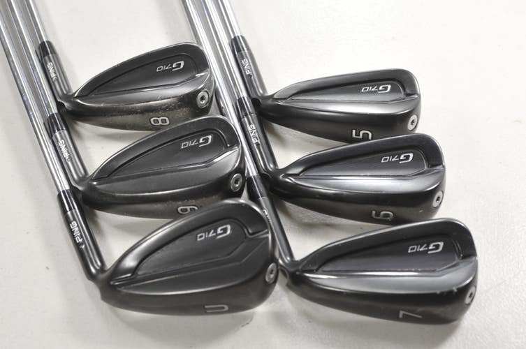 Ping G710 5-9,UW Iron Set Regular Flex Black Dot AWT 2.0 Right Steel #218799