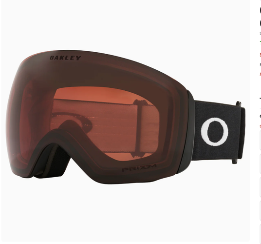 Oakley Flight Deck L Goggles Matte Black Prizm Garnet worn 3 days