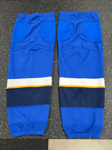 Blue Senior XL Reebok Socks Pro Stock (Used) STL Blues game used socks