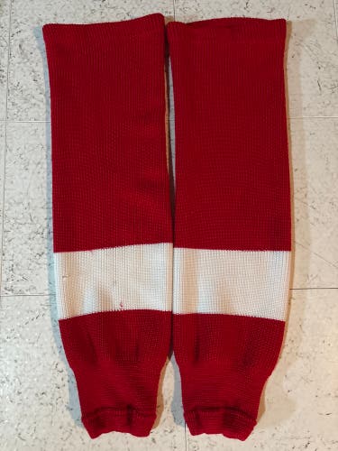 Red Senior Athletic Knit Socks (Used)