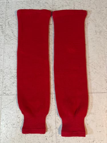 Red Senior Large Bauer Socks (Used)