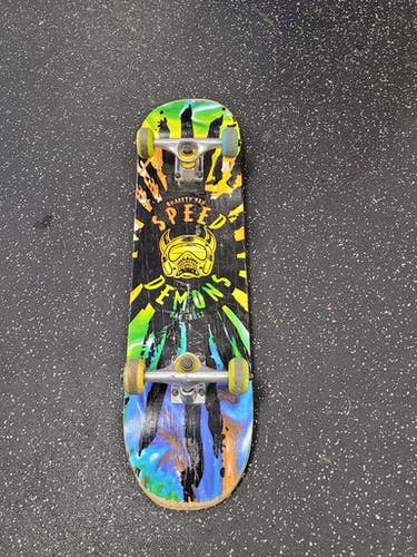 Used SPEED DEMONS Complete Skateboard Black 7 3/4" 11849-S000040033