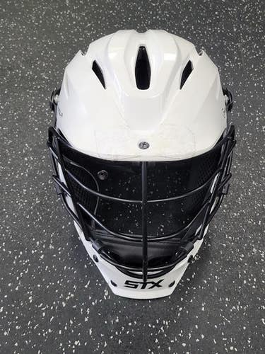 Used STX RIVAL JR Lacrosse Helmet White S/M 11849-S000039985