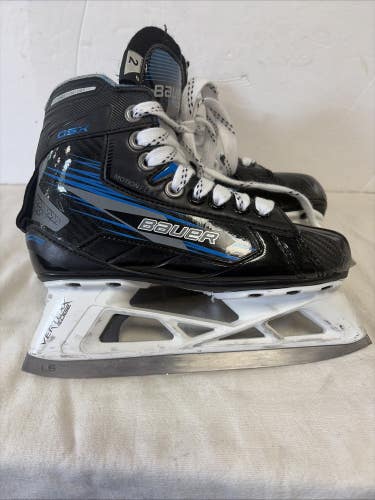 Junior Size 2 Bauer GSX Ice Hockey Goalie Skates