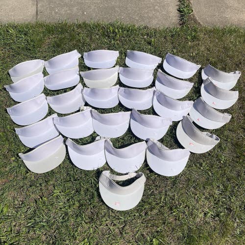 Vintage YoungAn Ya Visor Blank Plain Sun Hat NOS Strapback (Some Flawed) x28 Lot