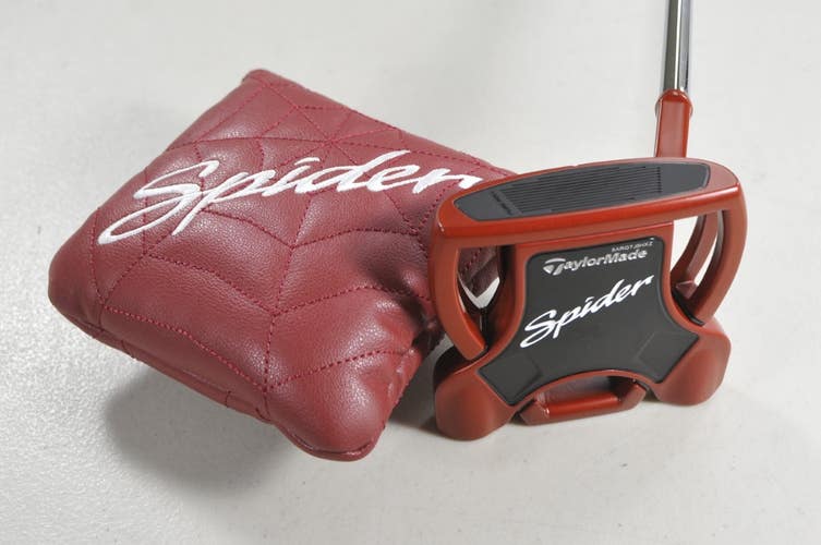 TaylorMade Spider Red Small Slant 2024 34" Putter RH Steel with Cover #218919