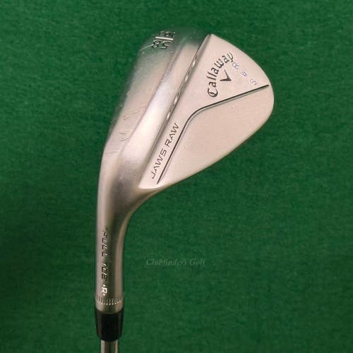 LH Callaway Jaws Raw Full Toe 58-10J 58 Lob Wedge Rifle 6.5 Steel Extra Stiff