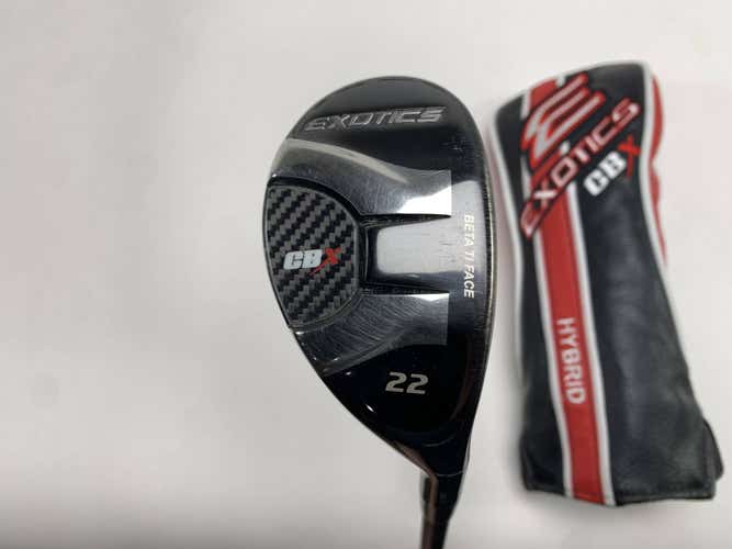 Tour Edge Exotics CBX 4 Hybrid 22* Project X HZRDUS 6.0 85g Stiff RH HC