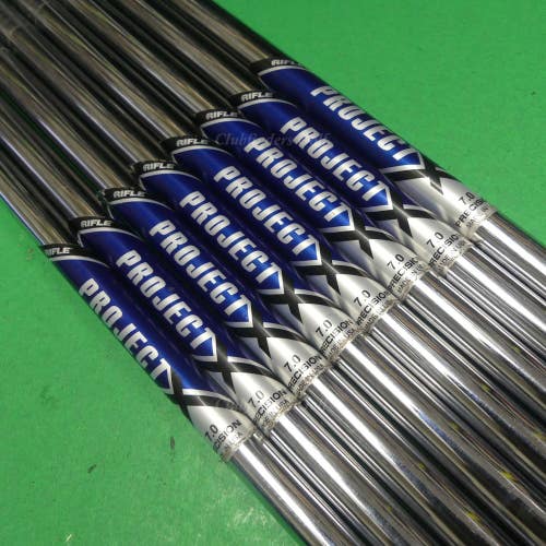 Project X Rifle 7.0 .355 Extra Stiff Pulled Steel Iron Shafts SET OF 8 *READ*