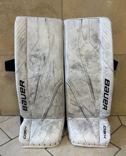Large (30+) Jr 2023 Bauer GSX Goalie Leg Pads (Used)