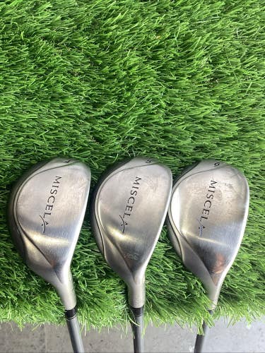 TaylorMade Miscela Hybrid Set 4-5-6 With Ladies Graphite Shafts