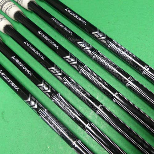 Mitsubishi Chemical MMT 75 .355 Stiff Pulled Graphite Iron Shafts SET OF 6