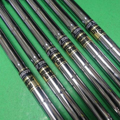 True Temper Dynamic Gold R300 .370 Regular Pulled Steel Iron Shafts SET OF 6