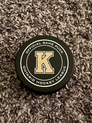 OHL Kingston Frontenacs Game-Used Puck