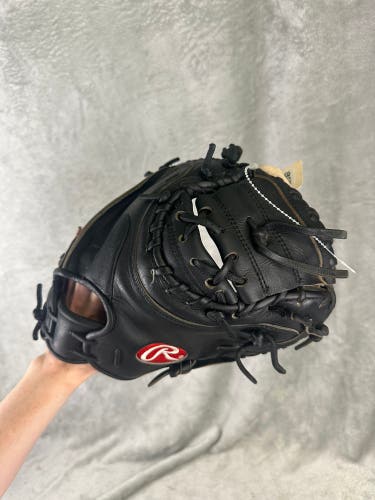 Black Rawlings Pro Preferred RH Catcher's Baseball Glove 34" (Used)