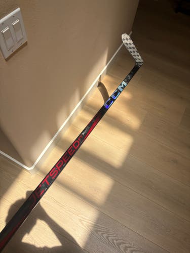 Senior CCM JetSpeed FT7 Pro Left Hand Hockey Stick P28 80 Flex (Used)