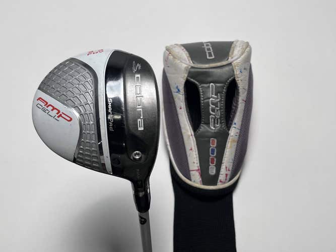 Cobra AMP Cell Silver 3-4 Fairway Wood 15* Fujikura Fuel 55g Senior Mens RH HC