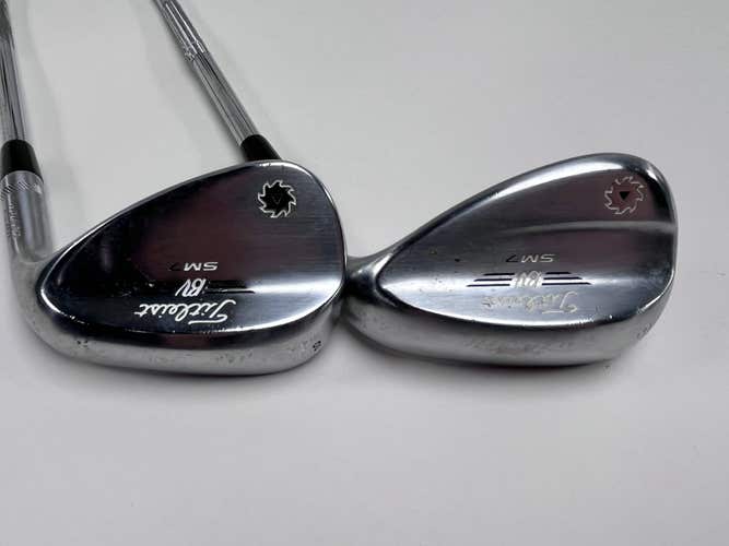 Titleist Vokey SM7 Tour Chrome Wedge Set 54* 10 | 58* 12 Wedge Steel Mens RH