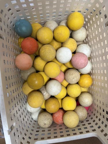 24 Used Lacrosse Balls, Various Colors