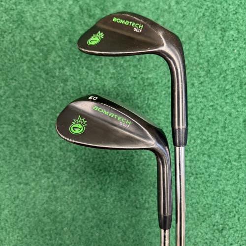 Bombtech Sand Wedge Lob Wedge Set 56 & 60 Right Hand Steel Shafts 2 Wedges