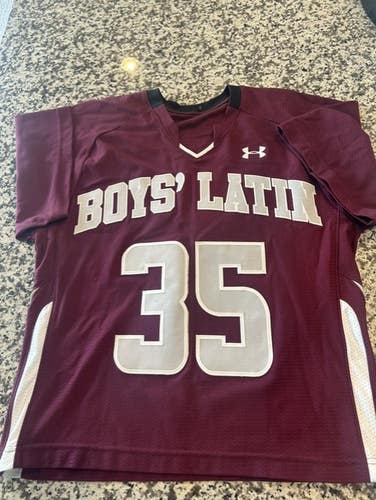 Under Armour Boys Latin mens game lacrosse jersey NEW