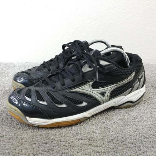 Mizuno Wave Rally 5 Womens Size 11 Volleyball Shoes Black Sneakers Low Top