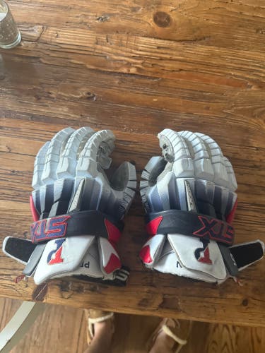 UPenn Team Issued STX Surgeon RZR2 Lacrosse Gloves (Used)