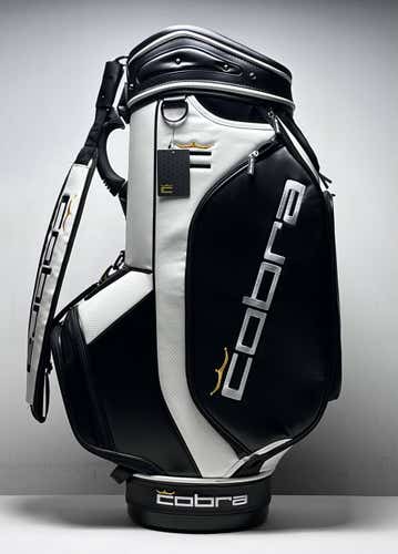 Cobra Display Tour 2022 Staff Bag White 6-Way Divide Single Strap LARGE Golf Bag