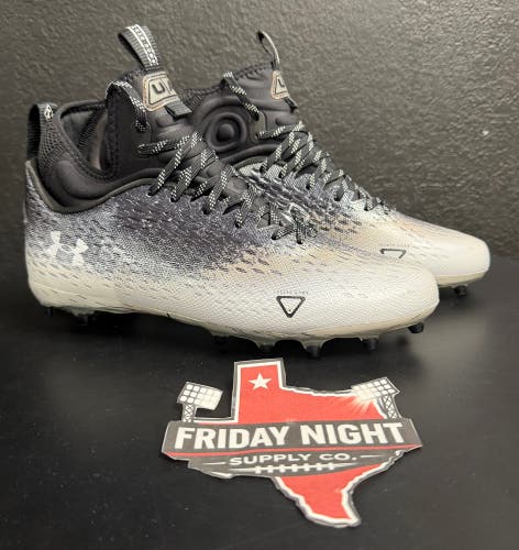 Under Armour Spotlight Lux MC 2.0 Men's Size 10 Black/White Football Cleats New