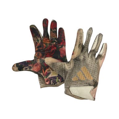 Used Adidas ADIZERO FB Gloves White MD 11859-S000031076