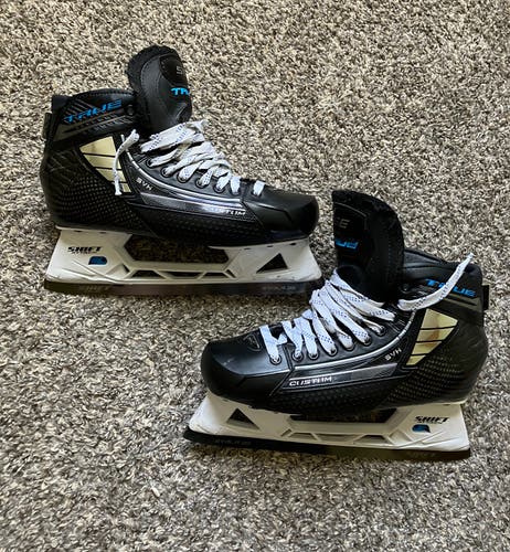 Senior True Custom Pro Hockey Goalie Skates Pro Stock 11 (Used)