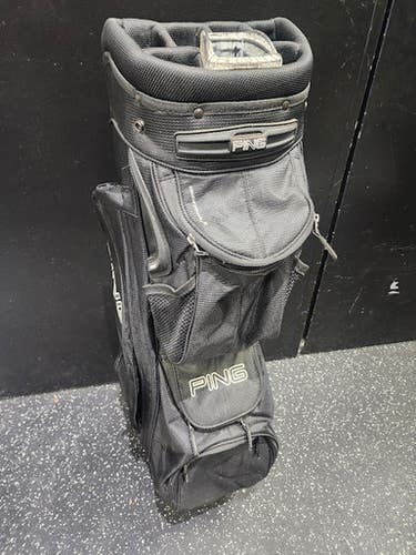 Used Ping TRAVERSE Mens Cart Bag Black 11849-S000037560