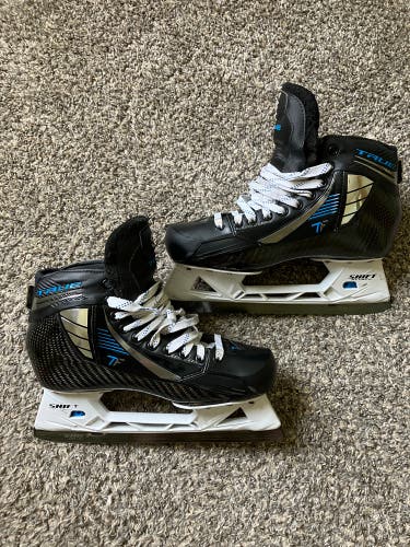 Senior True TF Custom Pro Hockey Goalie Skates Pro Stock 11 (Used)