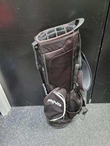 Used Ping HOOFER 14 Mens Stand Bag Black 11849-S000039860