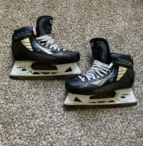 Senior True TF Custom Pro Hockey Goalie Skates Pro Stock 11 (Used)