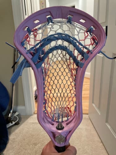 Custom Lacrosse head stringing, dye, and restoration