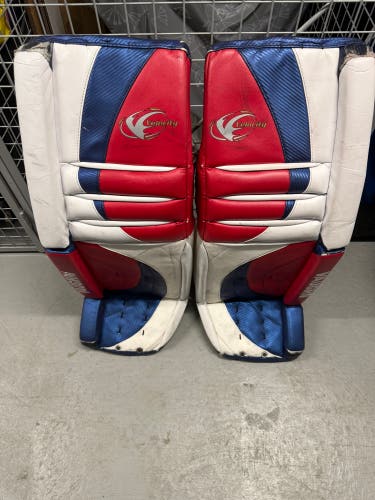 36" 2002 Vaughn Velocity V1 Goalie Leg Pads (Used)