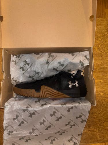 Black Men's Size M 12.0 Under Armour Tribase Reign 4 Lifting Shoes