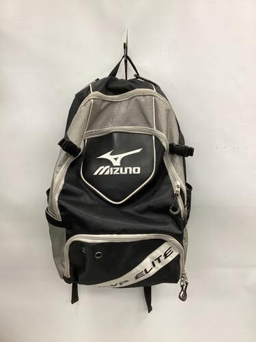 Used Mizuno MVP ELITE BB/SB Player Backpack Silver And Black 11851-S000047014