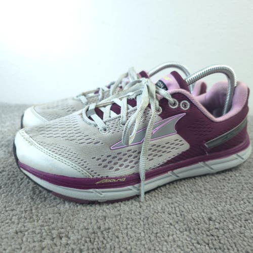Altra Intuition 4 Womens Size 9 Running Shoes Gray Purple Zero Drop Low Top