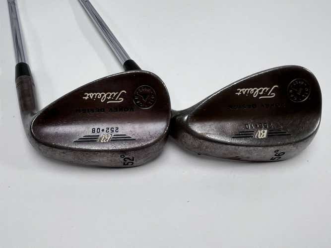 Titleist Vokey Oil Can Wedge Set 52* 8 | 56* 10 DG Extra Stiff Steel Mens RH