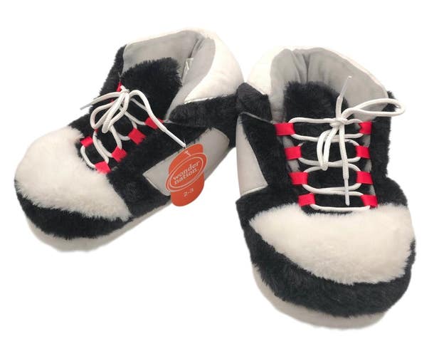 Wonder Nation Kids 2-3 Plush Sneakers - Shoe Style Soft Toe Slippers