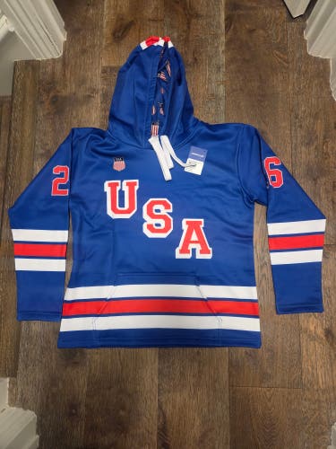Blue Kids Unisex USA Hockey licensed 2026 Youth Large Sweatshirt (New)