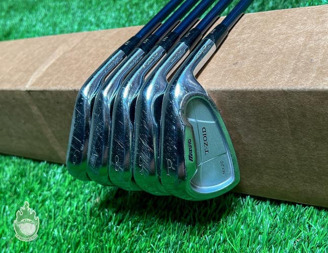 Right Handed Mizuno T-Zoid MX-20 irons 6-PW Stiff Flex Graphite Golf Club Set