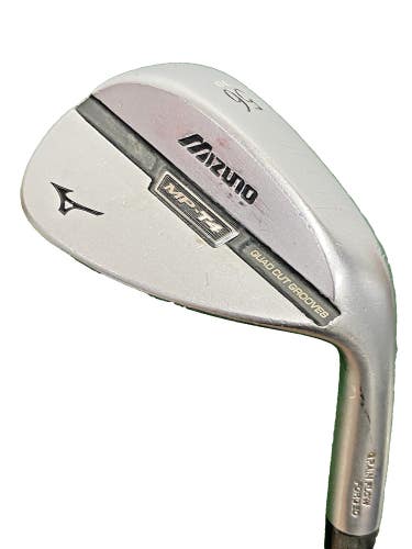 Mizuno T4 White Satin Sand Wedge 56*10 RH DG Spinner Stiff Steel 35" Stock Grip