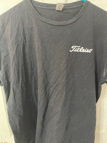 (Used) Titleist  Black, Golf T-Shirt, Pga Tour Size Large